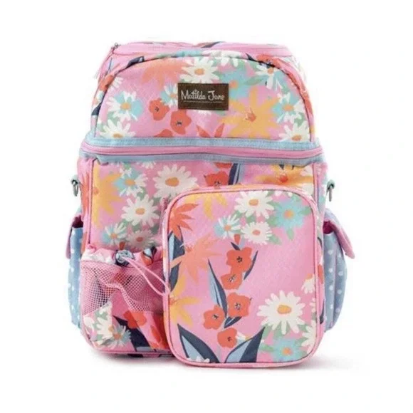 Matilda Jane Women's Pink Everything Packed‎ Cooler Backpack New