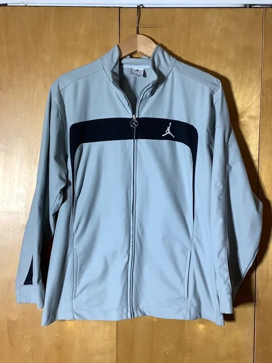 Jordan gray and black jacket, size large