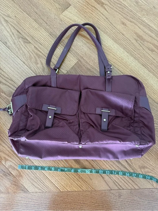 Tumi Voyageur Maroon Travel Tote Bag