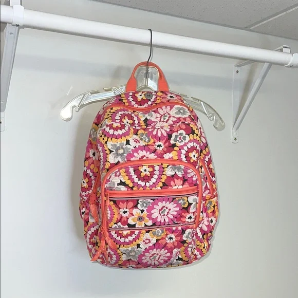 Vera Bradley Floral Quilted Pink Backpack- OS‎
