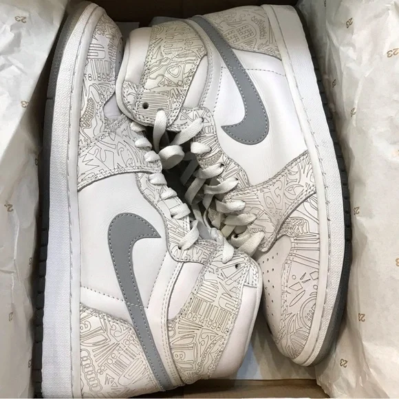 👟Air Jordan 1 Retro 30th Anniversary Laser Sneakers