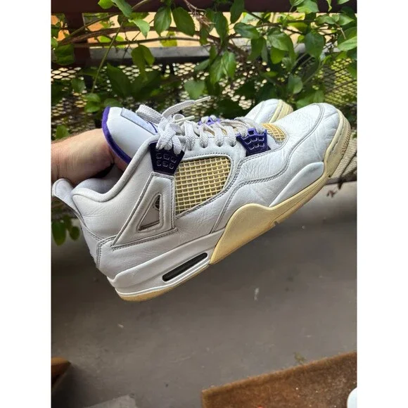 Nike Air Jordan 4 Retro Mid Purple Metallic СТ8527-115 Men’s Size 13