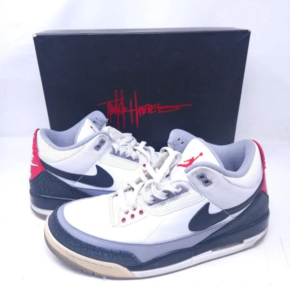 Air Jordan 3 Retro Tinker NRG White Fire Red Navy AQ3835-160 Mens 11 Sneaker