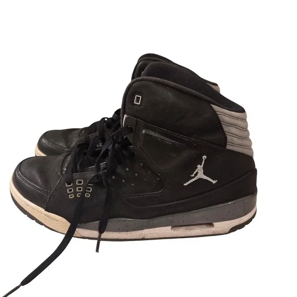 Jordan SC-1 Black Grey Speckled High Top Basketball Shoes 538698-003 Size 11