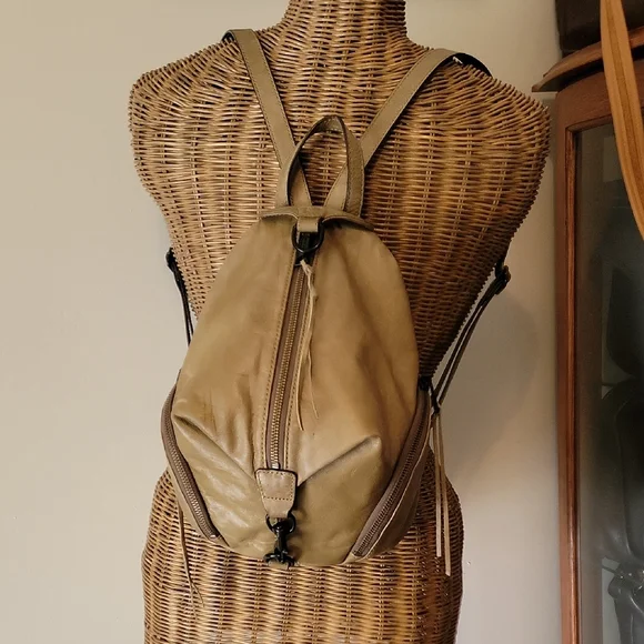 Rebecca Minkoff Olive Leather Julian Backpack  Bin4