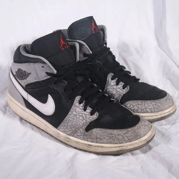 Nike Air Jordan 1 Mid SE Elephant DM1200-016 Size 11 Bent Heel See Photos Rare