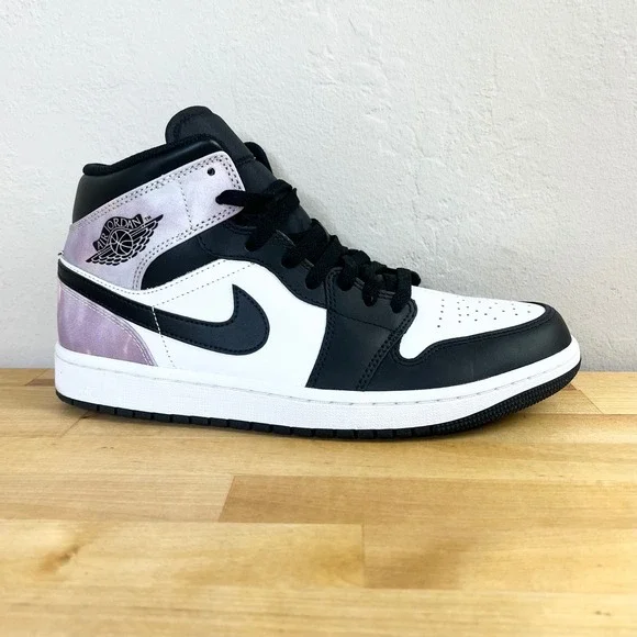Nike Shoes Air Jordan 1 Mid Zen Master Men's Size 9.5 Black White Purple DM1200