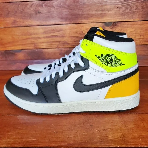 Nike Air‎ Jordan 1 Golf Shoes Men 13 University Gold Spikeless DQ0660-105 New