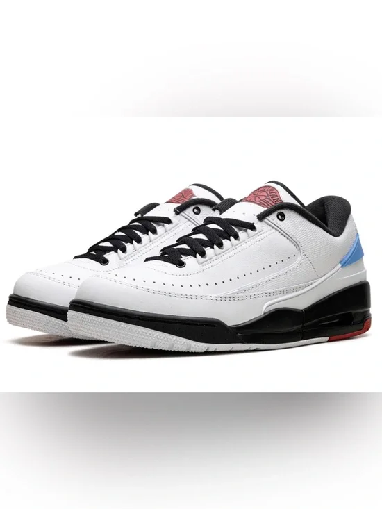 Men's Jordan 2/3 White/Varsity Red-Black (FD0383 104) - Size 9