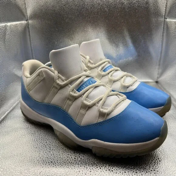 Size 10.5 Air Jordan 11 Retro White University Blue Mens Sneakers 528895-106‎