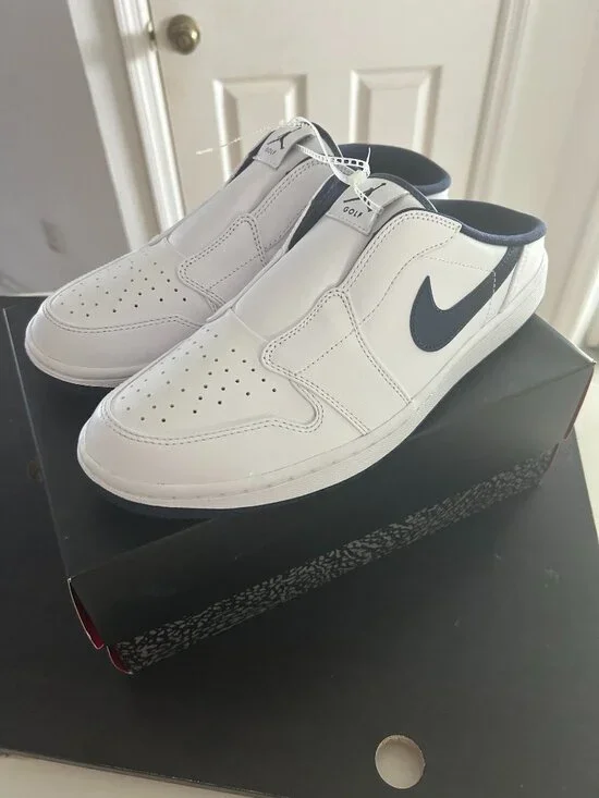 Nike Air Jordan Mule Golf ‘White/Midnight Navy’ Men’s Size 11 FJ1New without box