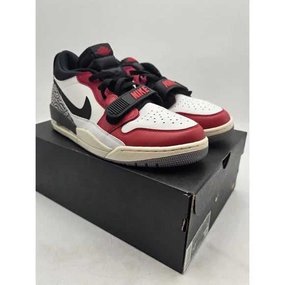 Nike Air‎ Jordan Legacy 312 Low Shoes Mens Size 10.5 White Red Black CD7069-106