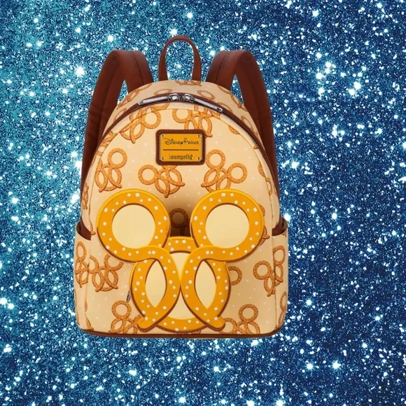 Loungefly Disney Parks Mickey Mouse Pretzel Mini Backpack