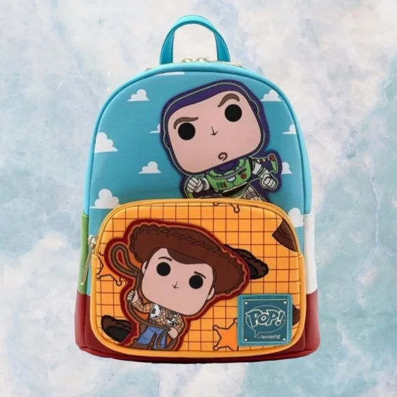 Loungefly Pixar Toy Story Buzz and Woody Mini Backpack