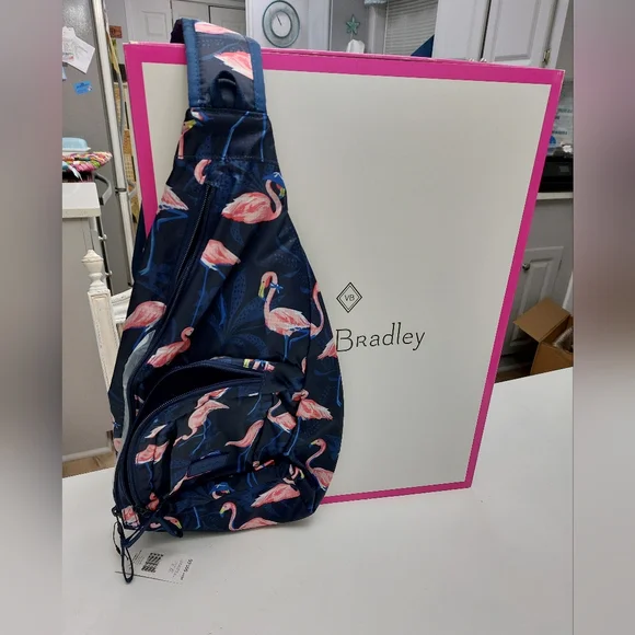 Sling Backpack Flamingo Party NWT