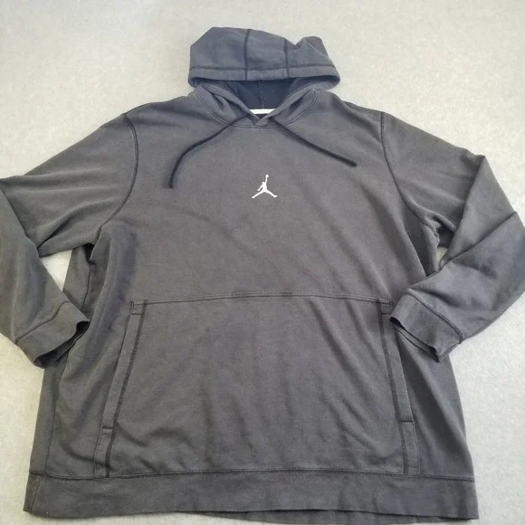 Jordan Hoodie Mens 3XL Black Faded Nike Jumman Basketball Athletic Center Hit