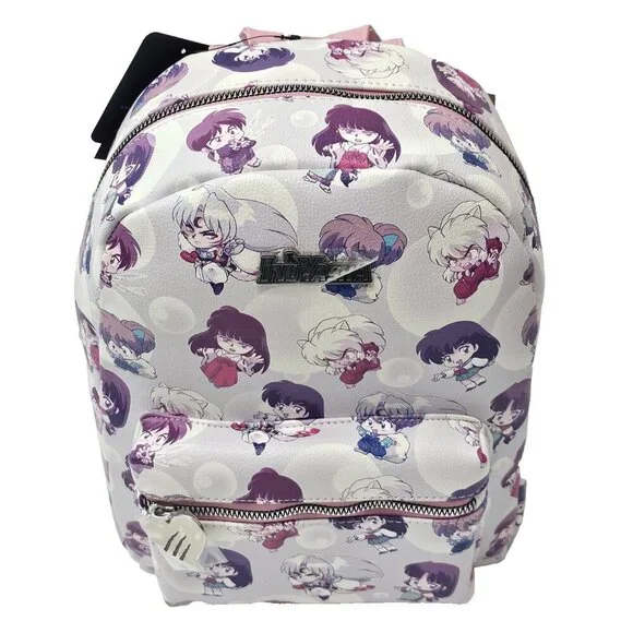InuYasha Pastel Chibi Character Mini Backpack Bioworld Bag Anime NWTs