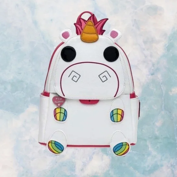 Loungefly Despicable Me Fluffy Unicorn Cosplay Mini Backpack