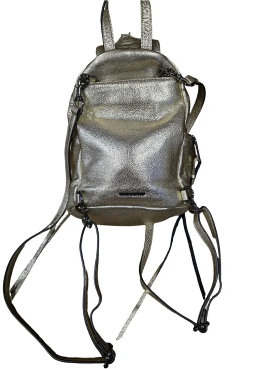 Women's Rebecca Minkoff Julian Mini Metallic Backpack Gold