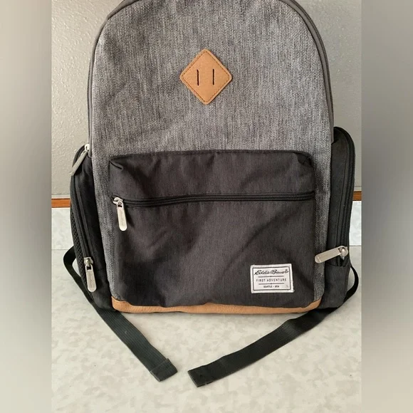 Eddie Bauer Gray and Black Backpack