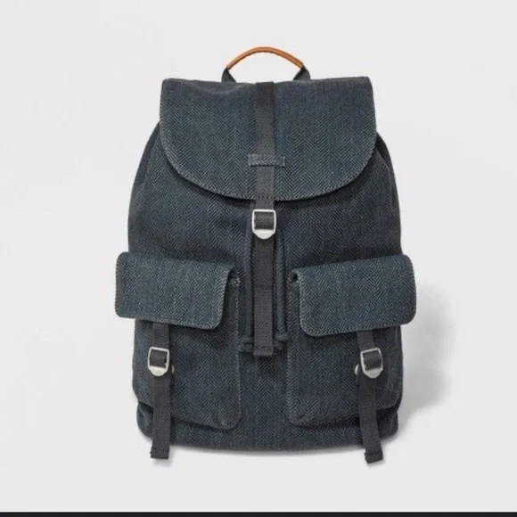 Universal Thread Unisex Navy Blue Drawstring Backpack Bag