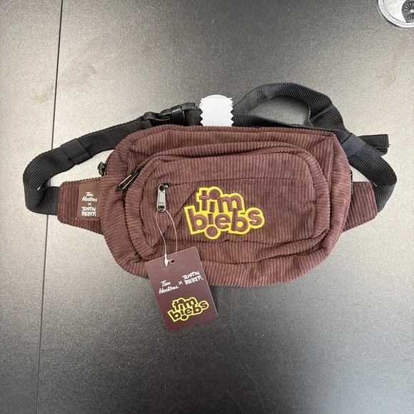 Tim Hortons X Justin Bieber Tim Biebs Fanny Pack - Brown - Brand‎ New with Tags