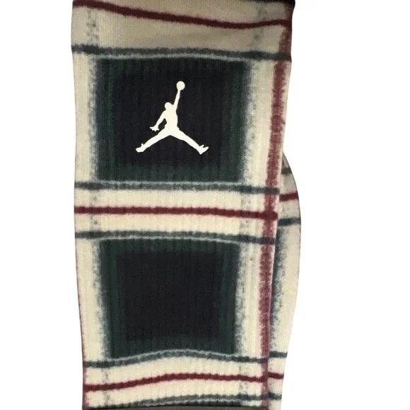 Jordan Everyday Essential Mens 6-8 Multicolor Excellent Dri-Fit Crew Plaid