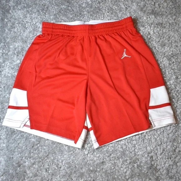 Jordan Jumpman Stock Overtime Basketball Shorts Red White Mens M NWT FQ5375-657