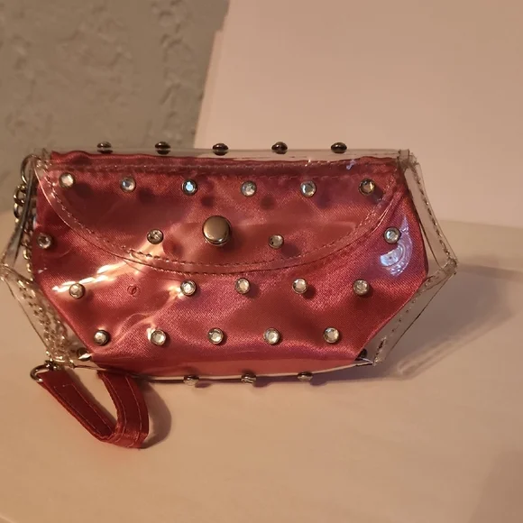 Victoria's Secret Pink Studded Clutch Wristlet