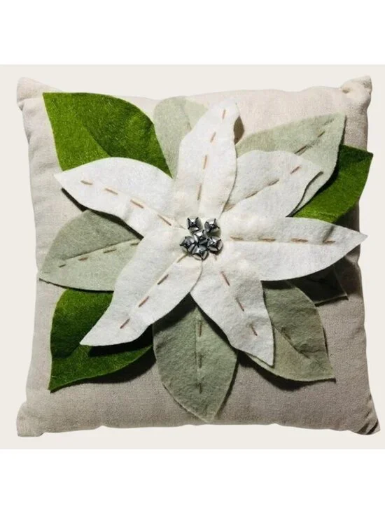 Poinsettia Pillow 11
