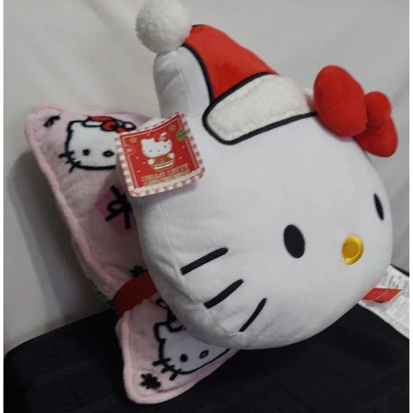 NEW Hello‎ Kitty 2 Pack Decorative Pillows Sanrio 2024 Christmas