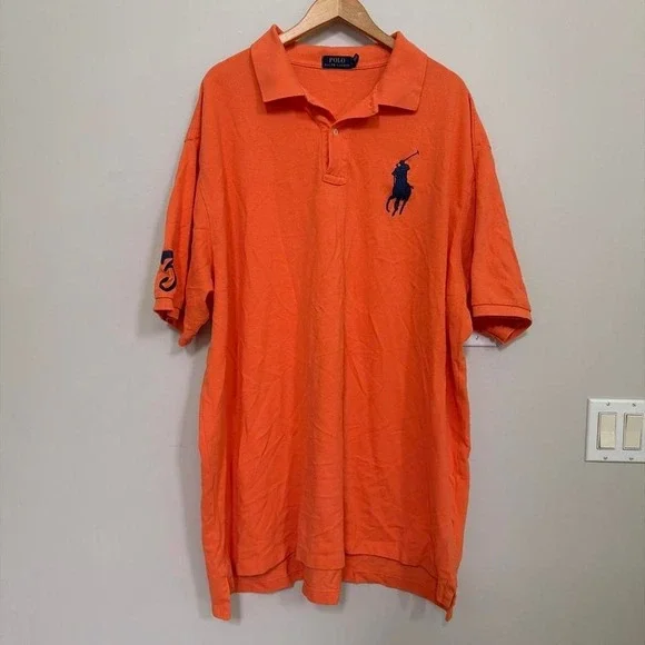 Polo Ralph Lauren Polo Shirt Mens 4XLT Big Pony Short Sleeve 100% Cotton Tall