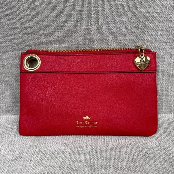 JUICY COUTURE  Clutch Bag Pouch Red  Bag