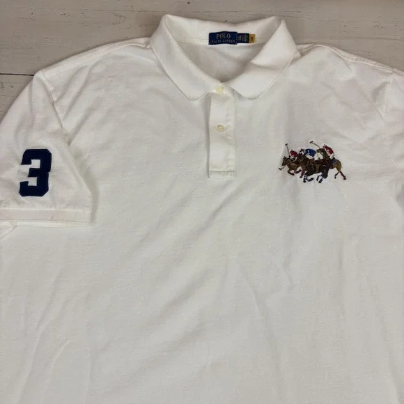 Polo Ralph Lauren Dual Match Triple-Pony Mesh Polo Shirt 4XB Big & Tall