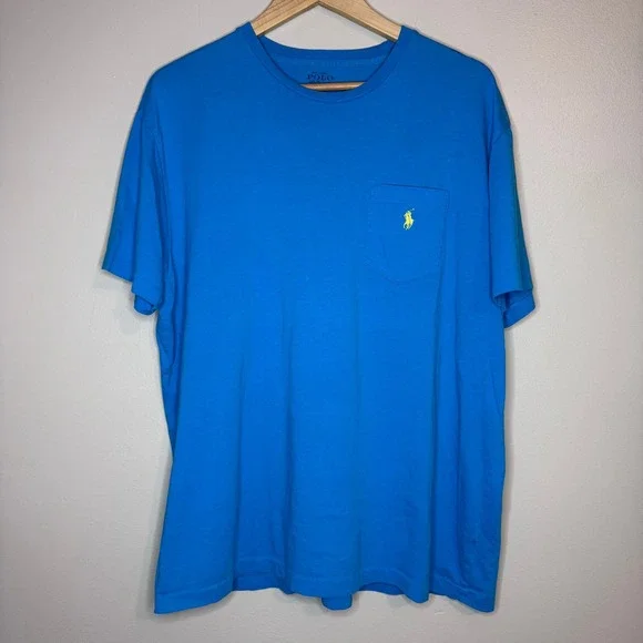 Polo Ralph Lauren Blue Pocket‎ Tee Shirt Men's L