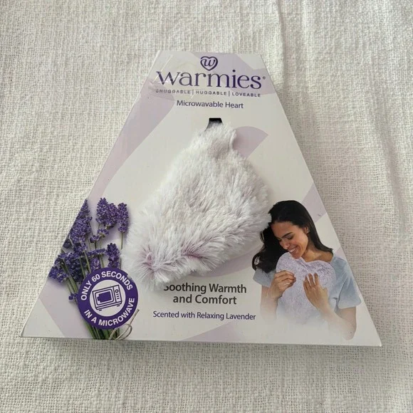 Warmies Microwavable Heart Shape Pillow Lavender Scent NEW Gift