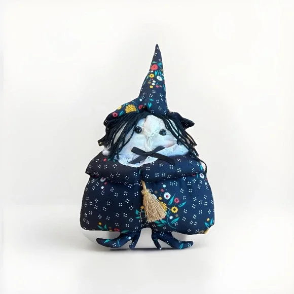 Vintage Witch‎ Couch Pillow Decoration Broom Stick Hat Eyelet  Halloween Stuffy