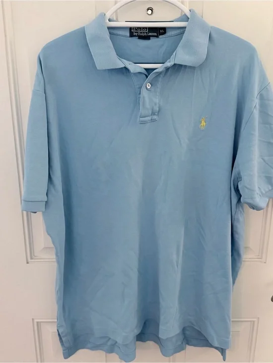 Polo Ralph Lauren Polo Shirt XL | Light Blue Vintage