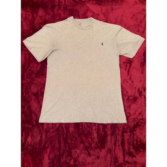 Polo Ralph Lauren Mens LT Tall Heather Grey Crewneck Short Sleeve Pony T-Shirt