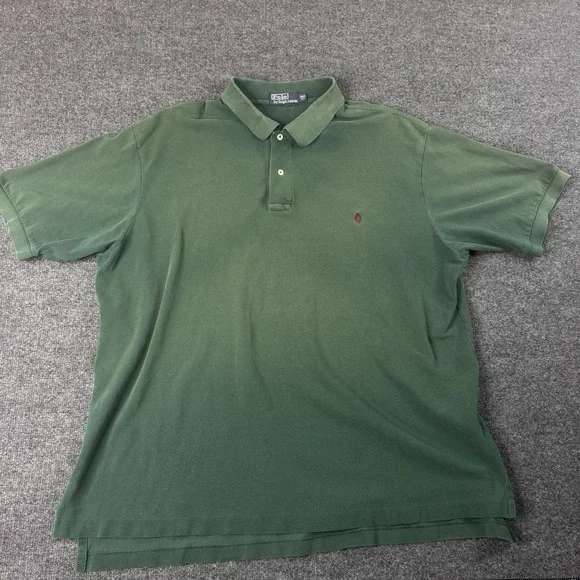 Ralph Lauren Polo Shirt Men's XXL Tall Classic Fit Green Short Sleeve