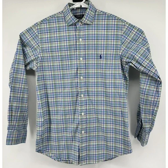 Polo Ralph Lauren Classic Fit Long Sleeve Button Down Multicolored Shirt Medium