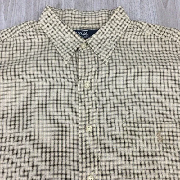 Polo Ralph Lauren Lowell Sport‎ Plaid Button Down Shirt Men's XL Pony Logo