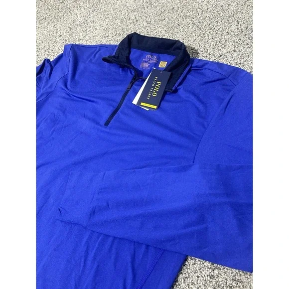 Polo Ralph Lauren Performance Golf‎ 1/4 Zip Pullover Blue Men's Size Small $125