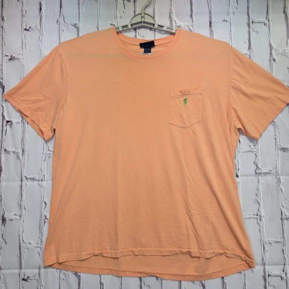 Vintage‎ Y2K Polo Ralph Lauren Men's Size XL Pocket T-Shirt Stitched Horse Logo