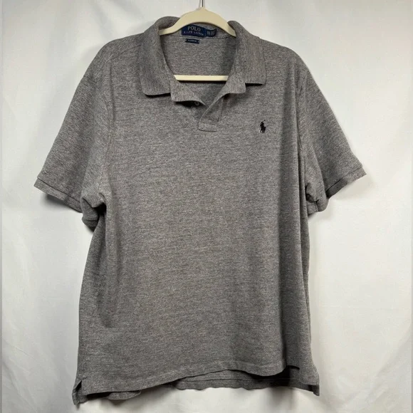 Polo Ralph Lauren Men's Heather Gray Polo Shirt XXL