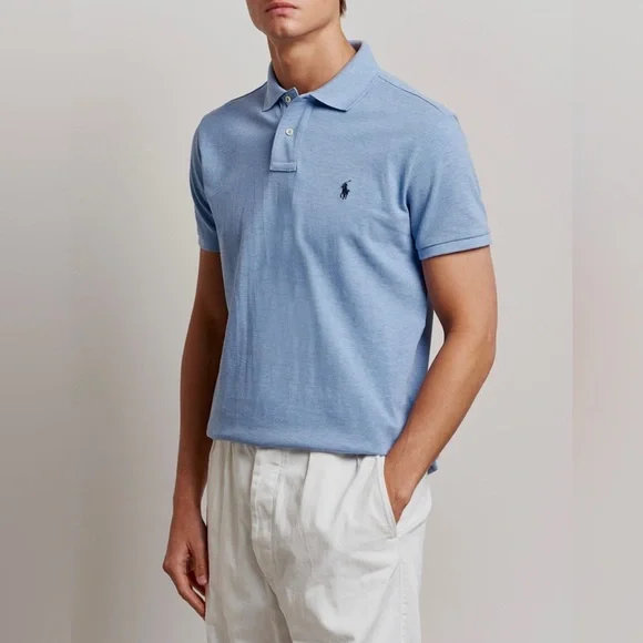 Polo Ralph Lauren Polo Shirt XL Light Blue Cotton Pony Classic Preppy