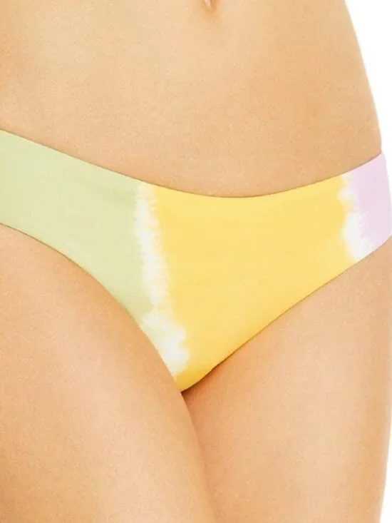 L*Space Bikini Bottom Women's Large Sandy Tie-Dye Orange Green Swimwear NWOT