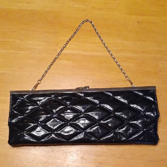 depeche mode Vinyl Black Quilted Clutch