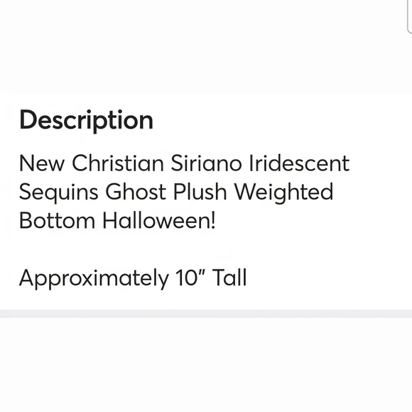 Christian Siriano iridescent Sequin Ghost Pillow NWT