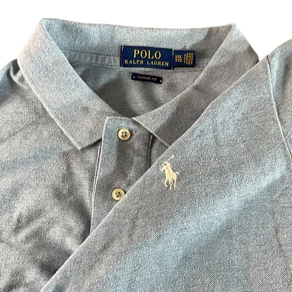 Polo Ralph Lauren Polo Shirt Classic Fit Light Blue XXL Short sleeve  pony‎ logo